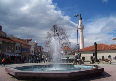 Fontein bij het centrum van Ohrid